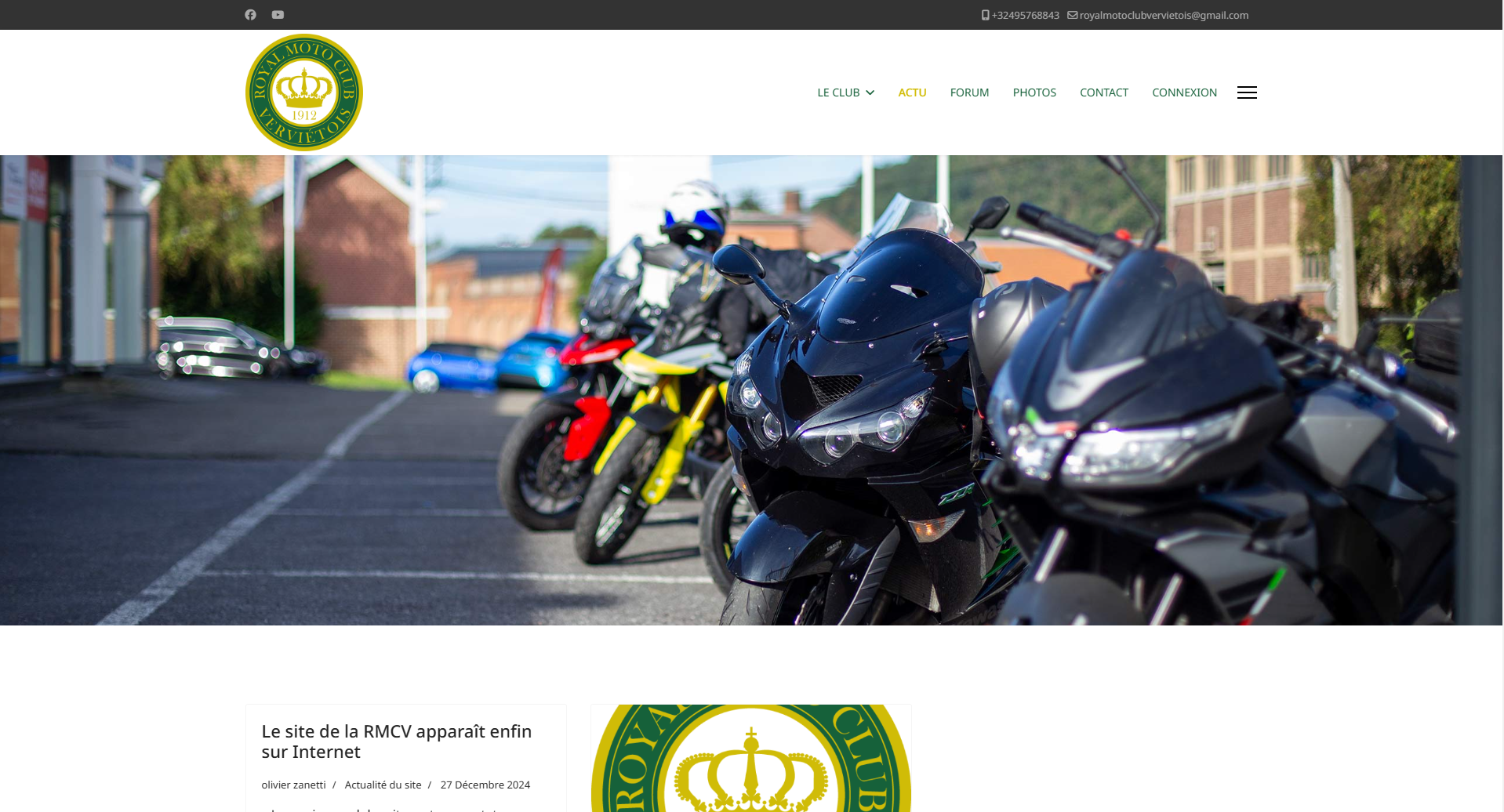 Le Royal Moto Club Verviétois lance son nouveau site internet